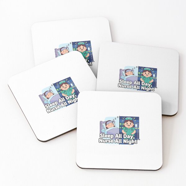 Item preview, Funny sleep all day nurse designed and sold by JobVibeStudio.