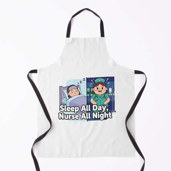 Item preview, Funny sleep all day nurse designed and sold by JobVibeStudio.