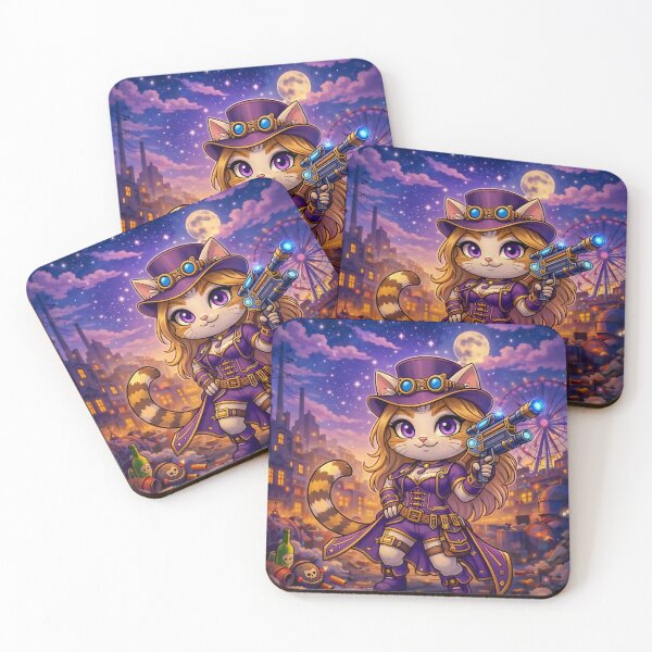 Item preview, Cait Night – Steampunk Night Huntress designed and sold by Lunatik Cat.