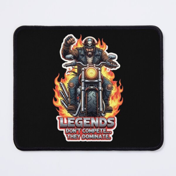 Item preview, Fire Biker Front View Sticker designed and sold by Mojbin.