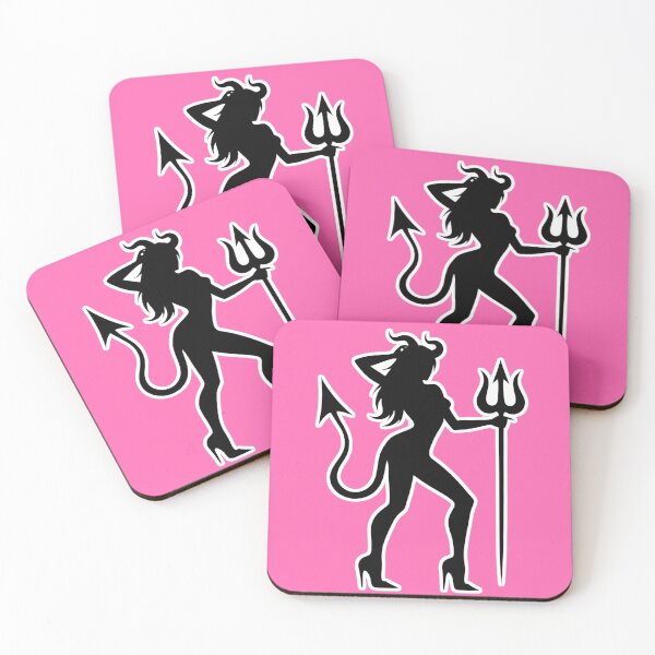 Item preview, Sexy Devil Girl Silhouette Graphic - Edgy Succubus Pin-Up Illustration designed and sold by MakarenaCreate.