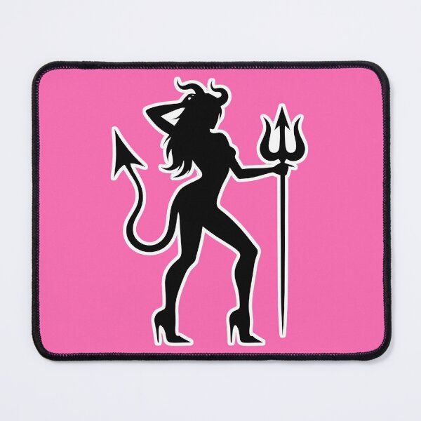 Item preview, Sexy Devil Girl Silhouette Graphic - Edgy Succubus Pin-Up Illustration designed and sold by MakarenaCreate.