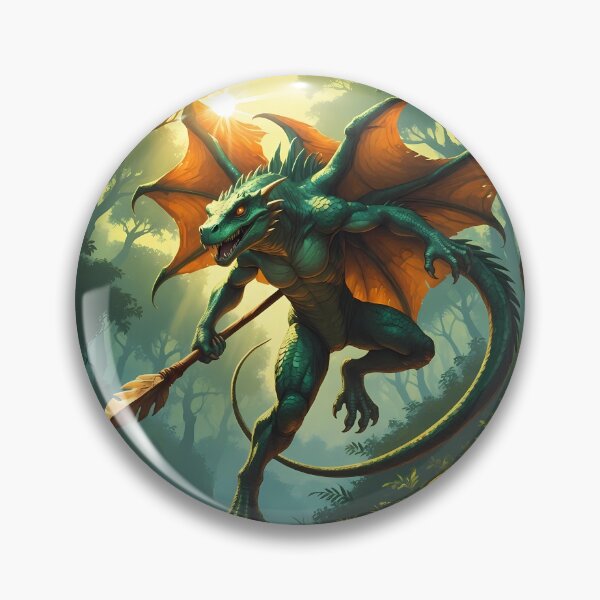 Item preview, Lizardman Fighter - Reptilian Fantasy Art designed and sold by Lucid Dream Pixel.