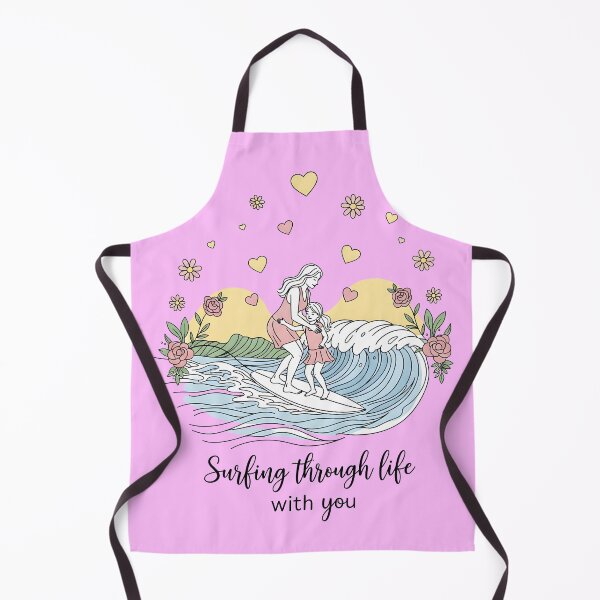Item preview, Surfing Through Life with You – Mom Helping Daughter Surf designed and sold by Sea Gem.