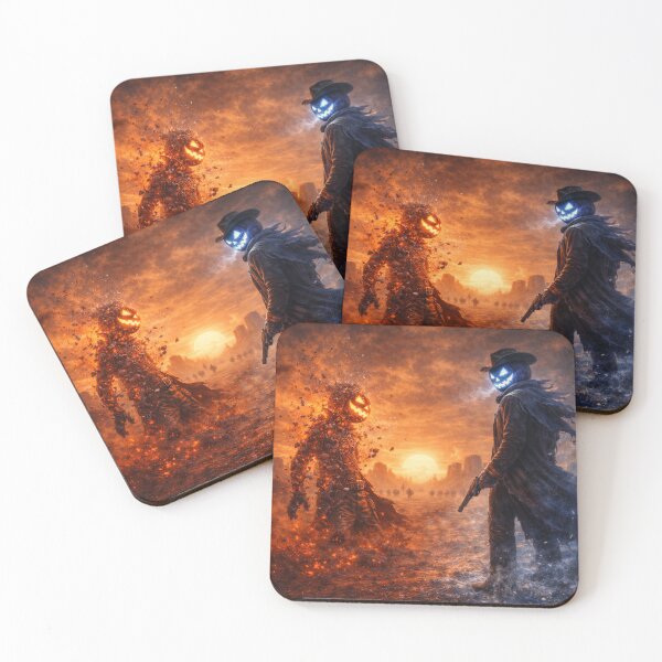 Item preview, Headless Horseman Ash & Frost – Fire and Ice Western Art designed and sold by TheHorsemanRidesAgain.