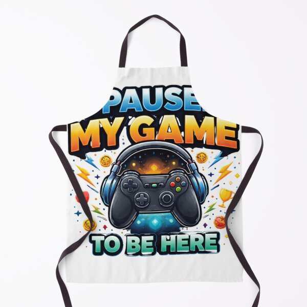 Item preview, I Paused My Game to Be Here – Funny Gamer Quote Controller Design designed and sold by Wear Sculpt.