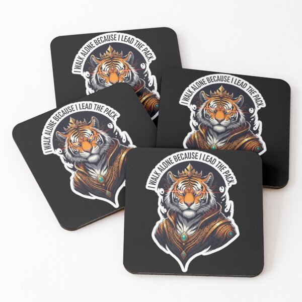 Item preview, Royal Tiger King Sticker designed and sold by Mojbin.