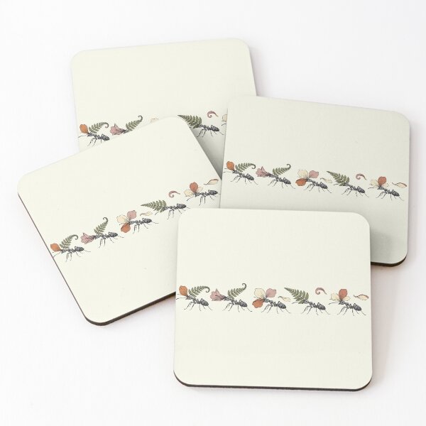 Item preview, Leafcutter Ants Carrying Fern and Petals designed and sold by BirdsnStuff.