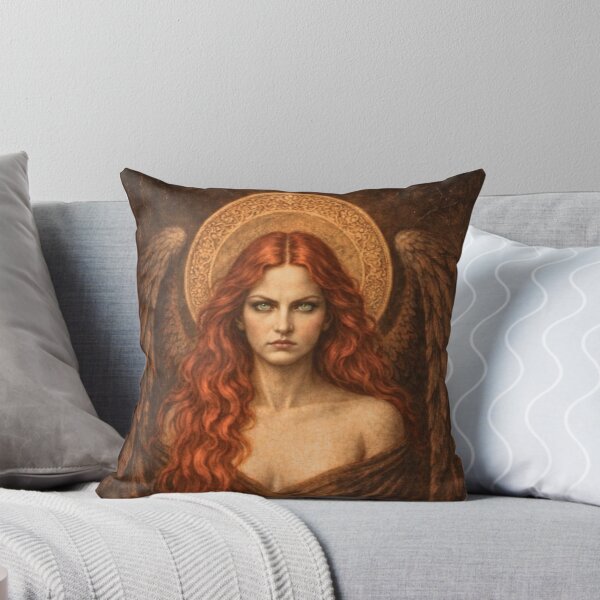 Item preview, Lilith Dark Feminine Gothic Angel, Occult Goddess Wall Art, Red Hair Fallen Angel, Dark Academia Aesthetic designed and sold by MoonlitCatacomb.