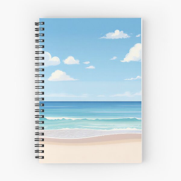Item preview, Serene Tropical Beach Summer Landscape Illustration Art designed and sold by A1DesignMinimal.