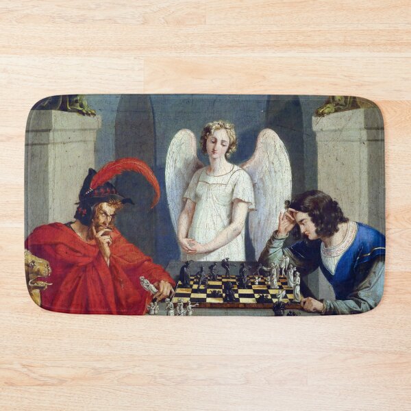 Item preview, Mephistopheles and Faust Playing Chess designed and sold by Jon-Baran.