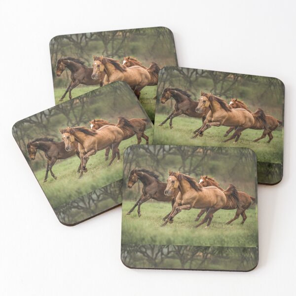 Item preview, Running Horses in Field, Wild Horse Photography, Equestrian Wall Art, Western Decor, Rustic Nature Print designed and sold by AnInfiniteInkwell.