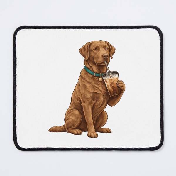Item preview, Chesapeake Bay Retriever Iced Coffee Lover Funny Dog designed and sold by first-shirt ⭐ ⭐ ⭐ ⭐ ⭐.