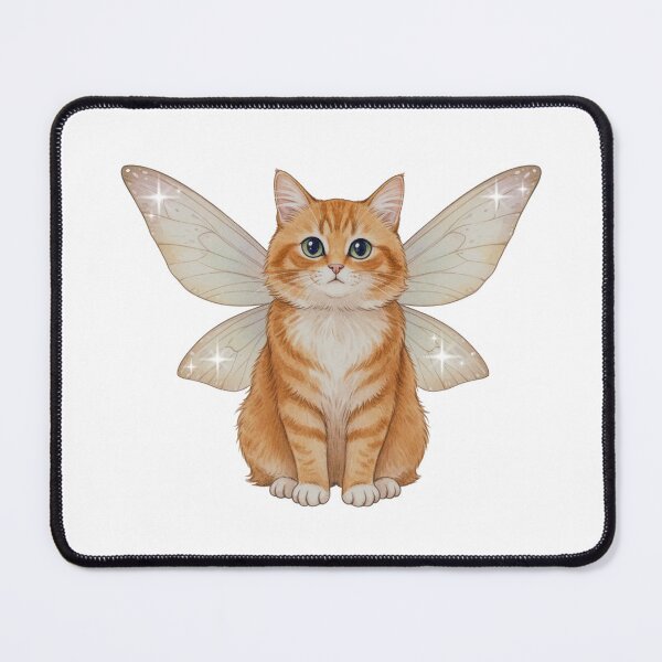 Item preview, Whimsical Fairy Cat Sticker, Kitty With Wings Cat Meme Feline Fairycore Aesthetic designed and sold by DropsOfDopamine.