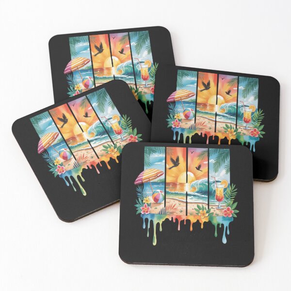 Item preview, Hello Summer Vibes Beach Coconut Funny Beach Life designed and sold by kakashinn.