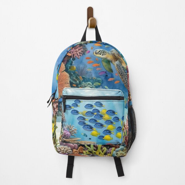 Item preview, Coral Reef Watercolor Splendor - Vibrant Marine Life designed and sold by VibranPalette.