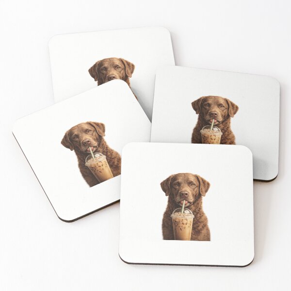 Item preview, Chesapeake Bay Retriever Drink Iced Coffee Lover Funny Dog  designed and sold by first-shirt ⭐ ⭐ ⭐ ⭐ ⭐.