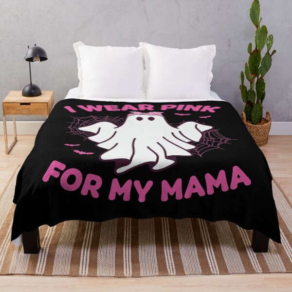 Item preview, Breast Cancer Halloween Pink Ghost Mama designed and sold by KroghDs.