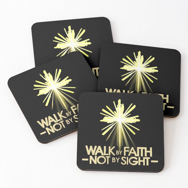 Item preview, Walk By Faith Not By Sight Christian Cross – Faith Inspirational Gold Design designed and sold by EvolusionPro.