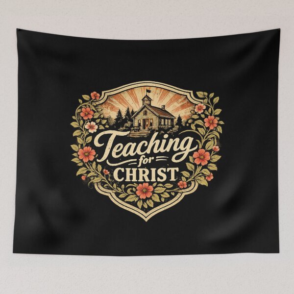 Item preview, Teaching for Christ Vintage Schoolhouse design designed and sold by LanternForge.