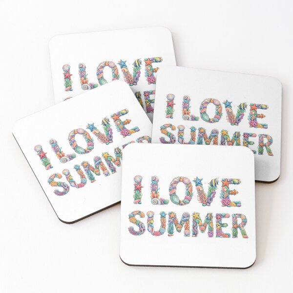 Item preview, Sea Creature Alphabet Summer Love Design designed and sold by VibranPalette.