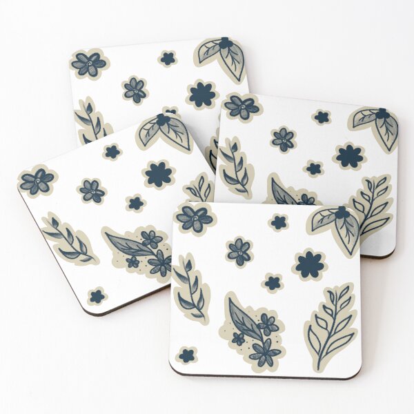 Item preview, Navy Floral Print designed and sold by MadeBy.B.