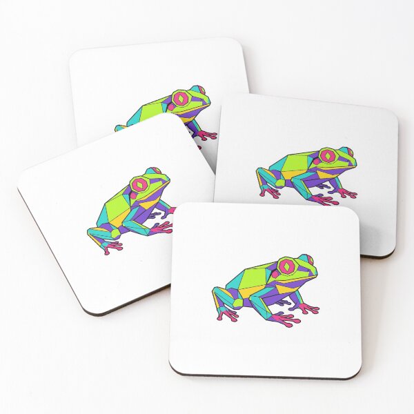 Item preview, Neopop Neon Frog Sticker – Psychedelic Art for Color Lovers designed and sold by bsbd-action.