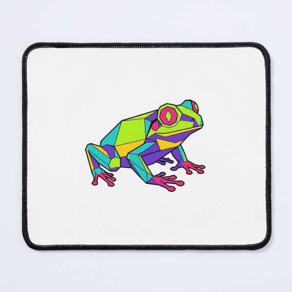 Item preview, Neopop Neon Frog Sticker – Psychedelic Art for Color Lovers designed and sold by bsbd-action.