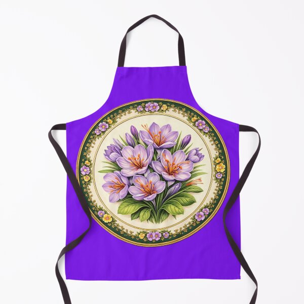Item preview, Saffron Treasure – Precious Bloom Botanical Circle Design designed and sold by TheJoyfulPen.