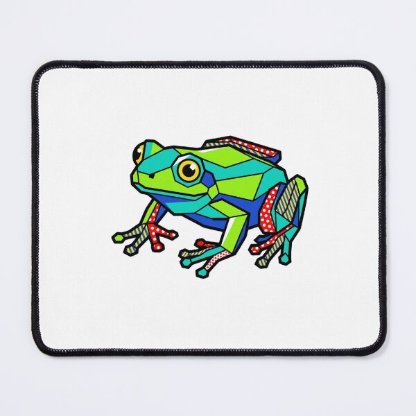 Item preview, Geometric Rainbow Frog Sticker – Cheerful Decoration for a Gift designed and sold by bsbd-action.