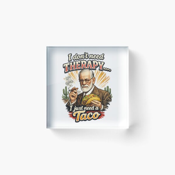 Item preview, Funny Taco Shirt Vintage Freud Graphic Humor Design for Food Lovers designed and sold by RickE.