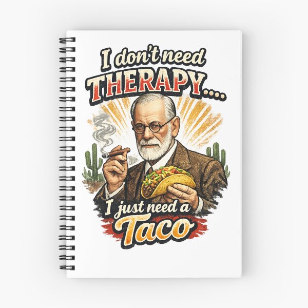 Item preview, Funny Taco Shirt Vintage Freud Graphic Humor Design for Food Lovers designed and sold by RickE.
