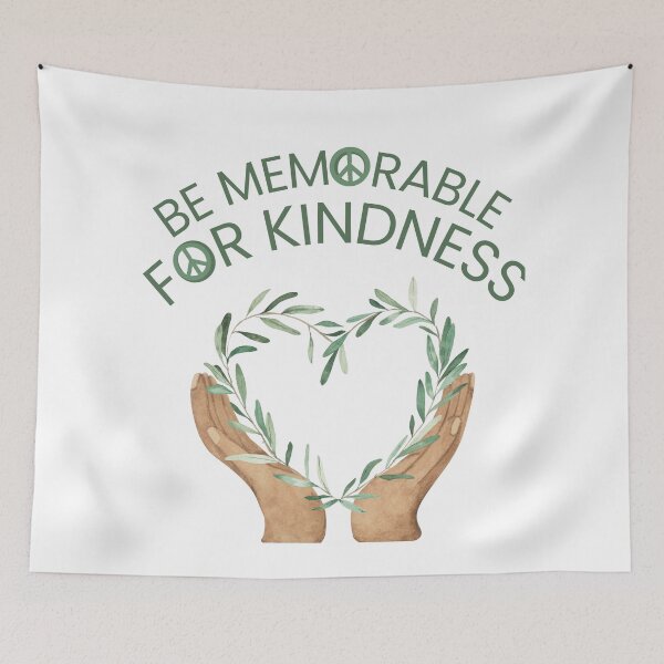 Item preview, Be Memorable for Kindness - Watercolor Olive Leaf Heart designed and sold by vwagenet.