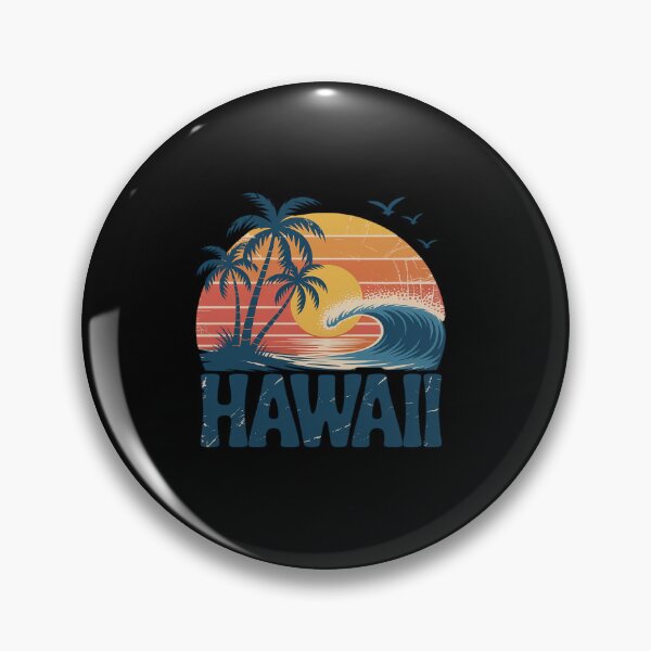 Item preview, Hawaii Vacation Sunset Cute 70S Vintage Retro Beach designed and sold by RonnasJackson.