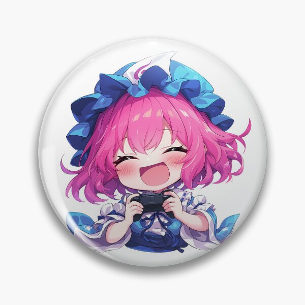 Item preview, Saigyouji Yuyuko Touhou Cute Chibi Anime Girl Playing Video Game designed and sold by earlobejerk.