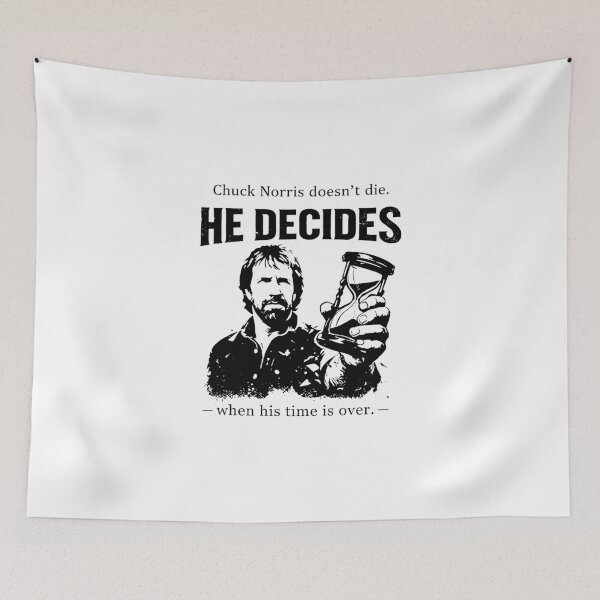 Item preview, Chuck Norris doesn't die He decides when his time is over designed and sold by koffmannohe.