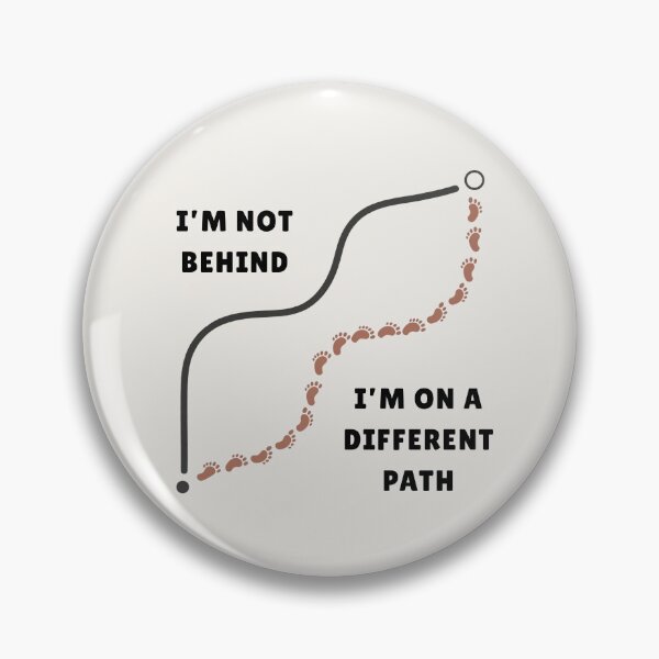Item preview, I’m Not Behind – On A Different Path Tee designed and sold by QuietlyBecoming.