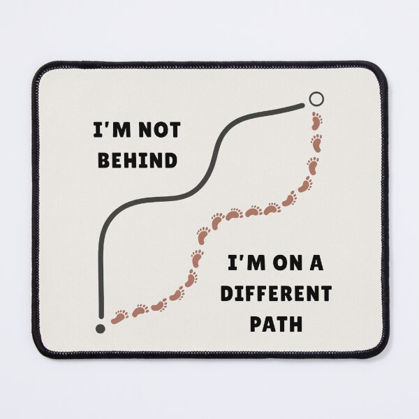 Item preview, I’m Not Behind – On A Different Path Tee designed and sold by QuietlyBecoming.