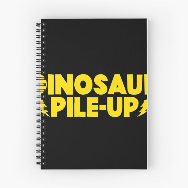 Item preview, Dinosaur Pile-Up Yellow Lightening Logo designed and sold by RebeccaOrn.