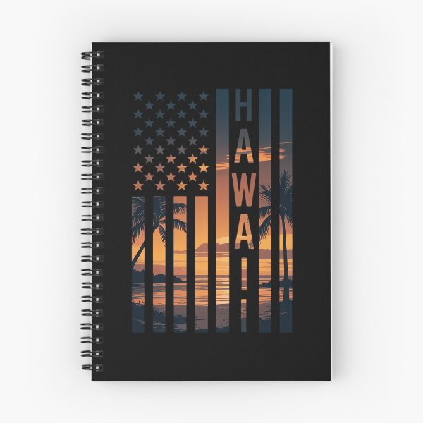 Item preview, Hawaii Sunset American Flag Honolulu Hawaiian Island designed and sold by RonnasJackson.