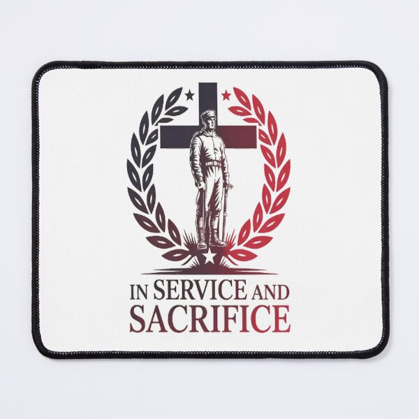 Item preview, In Service And Sacrifice A Soldiers Faithful Journey Christian Valor designed and sold by brinbotty.