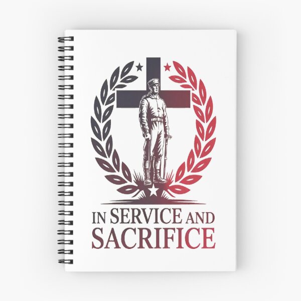 Item preview, In Service And Sacrifice A Soldiers Faithful Journey Christian Valor designed and sold by brinbotty.