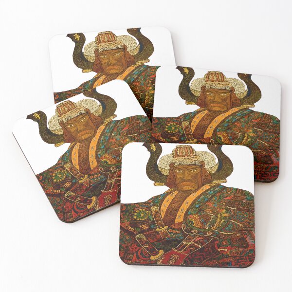 Item preview, Ronan – Red, Blue & Gold Warrior Art designed and sold by Cinderbox-Store.