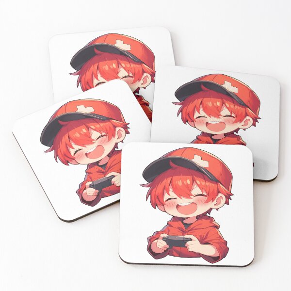 Item preview, Red Blood Cell Cells At Work Cute Chibi Anime Girl Playing Video Game designed and sold by earlobejerk.