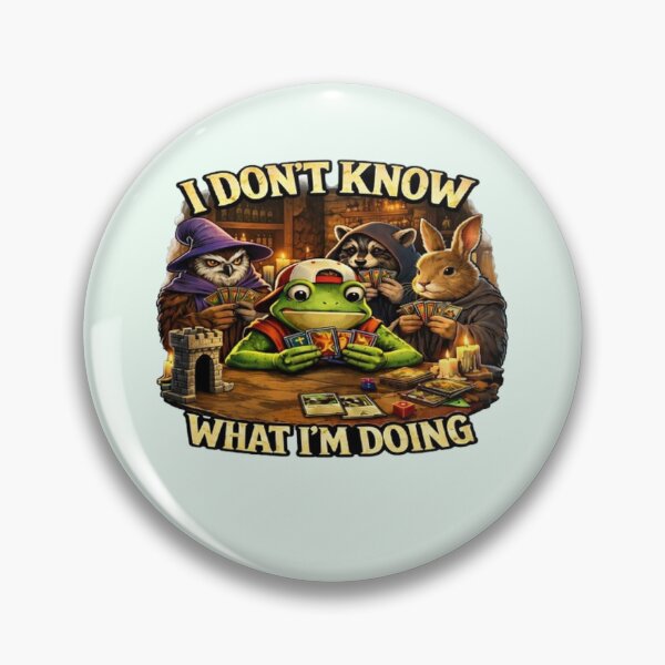 Item preview, I Don’t Know What I’m Doing Funny Tabletop Gaming Frog designed and sold by jckprintdesigns.