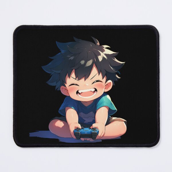 Item preview, Sadao Maou Devil Part Timer Cute Chibi Anime Boy Playing Video Game designed and sold by earlobejerk.