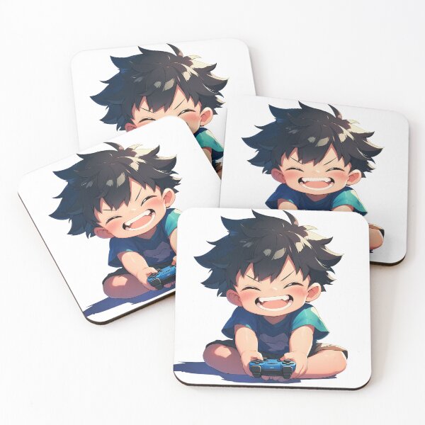 Item preview, Sadao Maou Devil Part Timer Cute Chibi Anime Boy Playing Video Game designed and sold by earlobejerk.