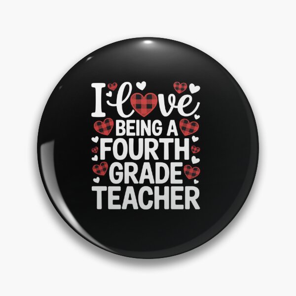 Item preview, I Love Being A Fourth Grade Teacher Funny Valentine's Day designed and sold by RonnasJackson.
