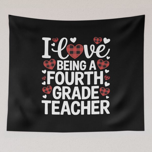 Item preview, I Love Being A Fourth Grade Teacher Funny Valentine's Day designed and sold by RonnasJackson.