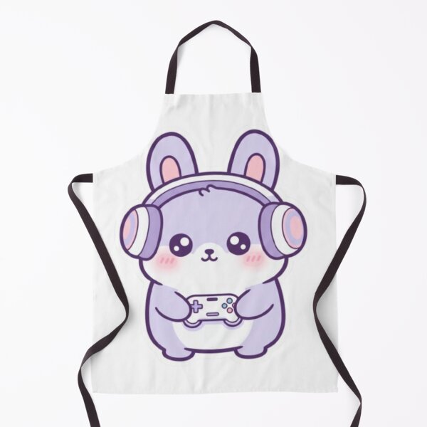 Item preview, Cute Kawaii Gamer Bunny – Pastel Gaming Aesthetic Sticker designed and sold by DesignNovaCo.